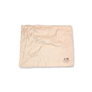 Extra Large Silk Coach Dustbag Large 19 X 23 Ivory Cream Silky Fabric Purse